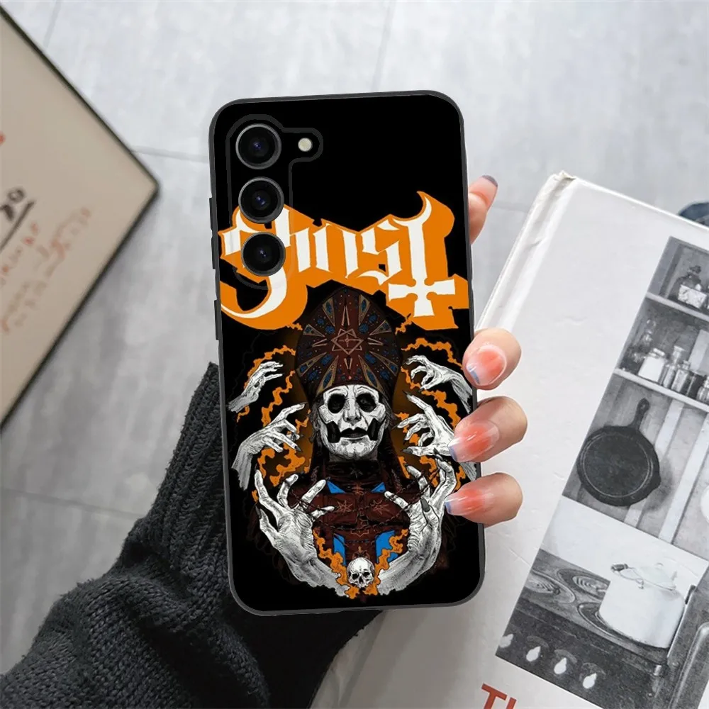 G-Ghost Heavy Metal Band Phone Case For Samsung Galaxy A13,21s,22,31,32,52,53,71,80,91 Black Soft Cover