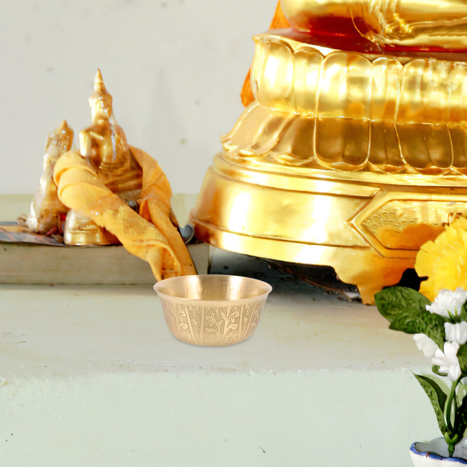 

Pure Copper Small Smooth Bowl Handcrafted Buddha Worship Rice Bowl Sacrificial Furnishing Articles Furnishing Articles