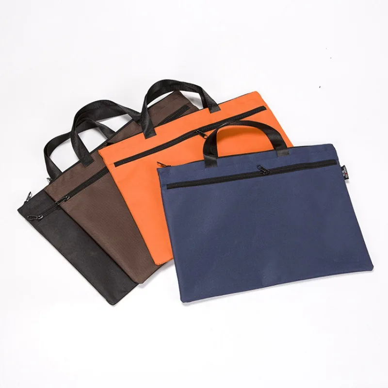 أكسفورد القماش حقيبة ملفات مزدوجة حمل حقيبة مجلد وثيقة Orginizer بورت المستندات A4 A4 مجلد ملفات Pochette الميزانية المغلف