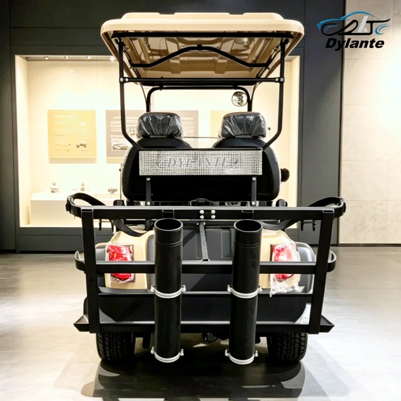 Chinese Supplier Dylante Electric Off-Road Golf Cart – Portable Four-Wheel Mini-Vehicle With Club Holder And Foldable Windshield