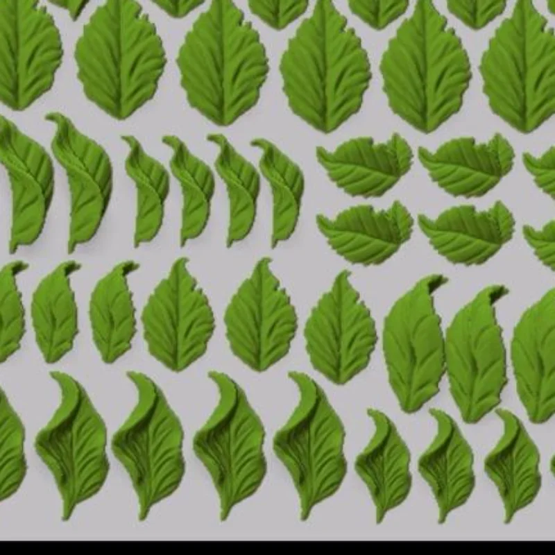 1Pcs Miniature Leaf Silicone Mold Portable 3D Embossing Small Leaf Jewelry Mold for Creative DIY Art Projects and Gifts