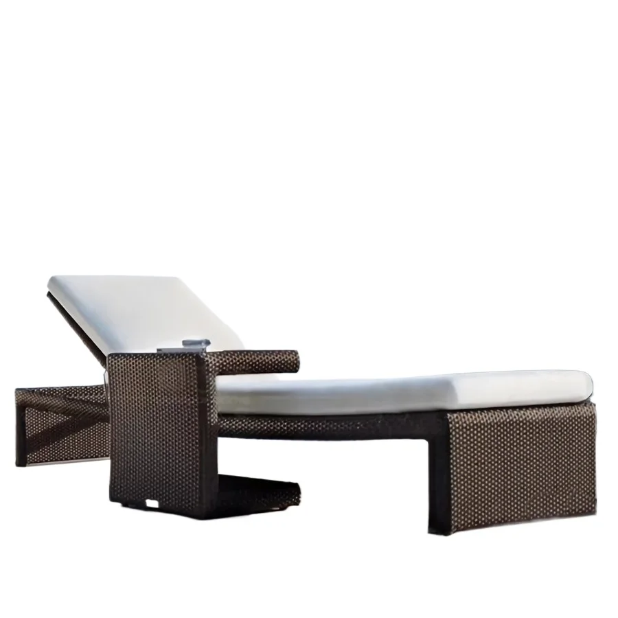 

Simple Outdoor Beach Bed Lounger Outdoor Garden Courtyard Villa Pool Leisure Lounger