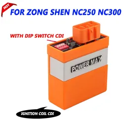 for ZongShen NC250 NC300 Engine NC 300 NC 250 Off-road Motorcycle CDI Box Ignition Coil CDI Racing With DIP Adjustable Speed