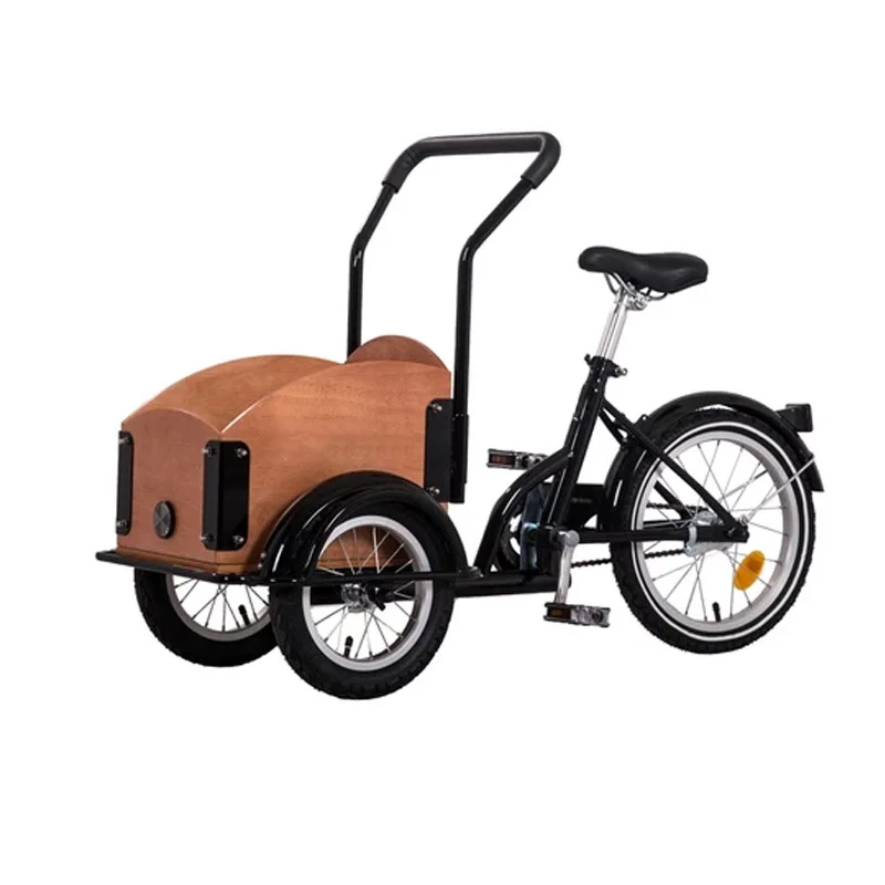 4OEM Processing Custom Pet Bike 16 Inch Small Reverse Riding Pedal Tricycle Box Type Tricycle