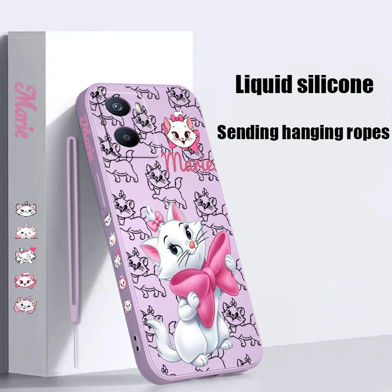 Disney Cute The Aristocats Liquid Left Rope Phone Case OPPO A1K 5 9 12 72 52 31 53 73 93 94 74 16 54 55 76 57 96 15 Soft Cover