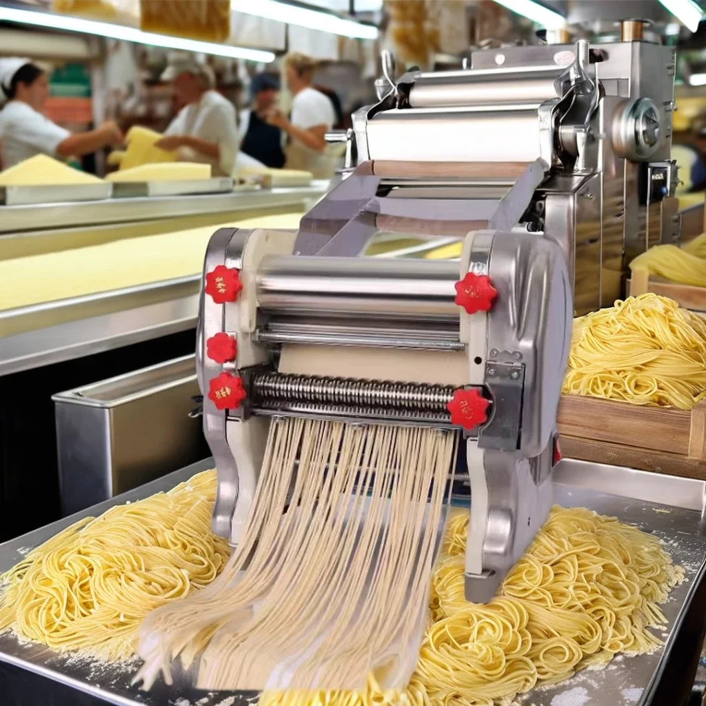 Elektrische verse noedelvervaardigingsmachine Automatisch geproduceerde verse noedelvervaardigingsmachine Cutter Pasta Noodles Maker