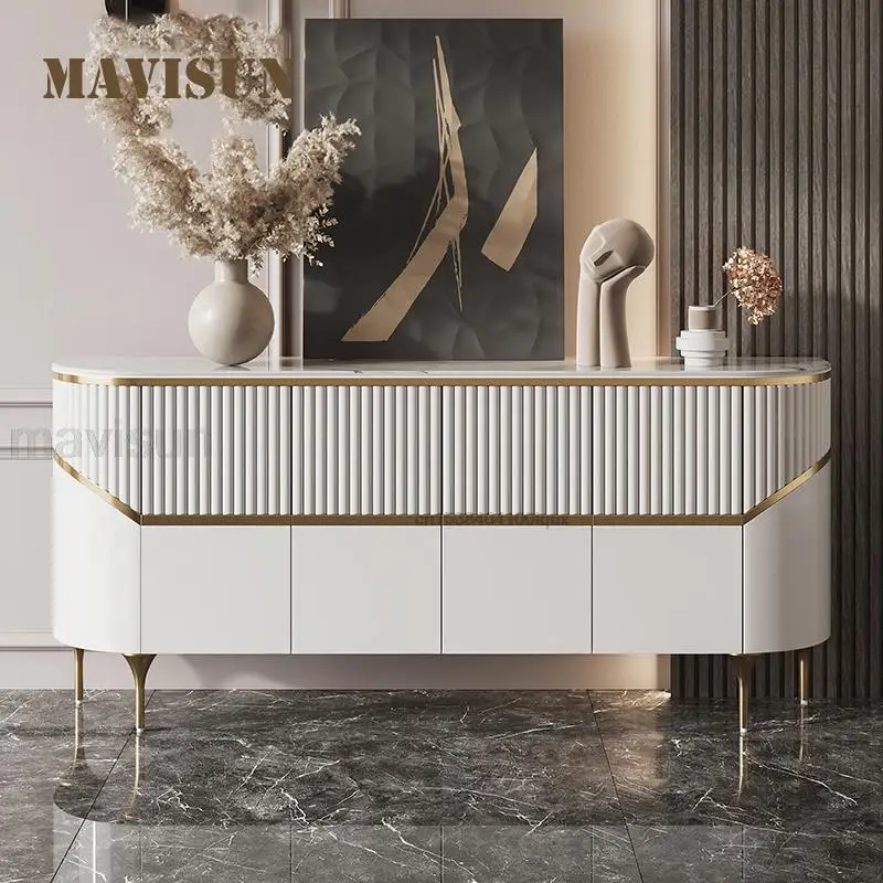 

Буфет из белого мрамора для кухни, 2 м