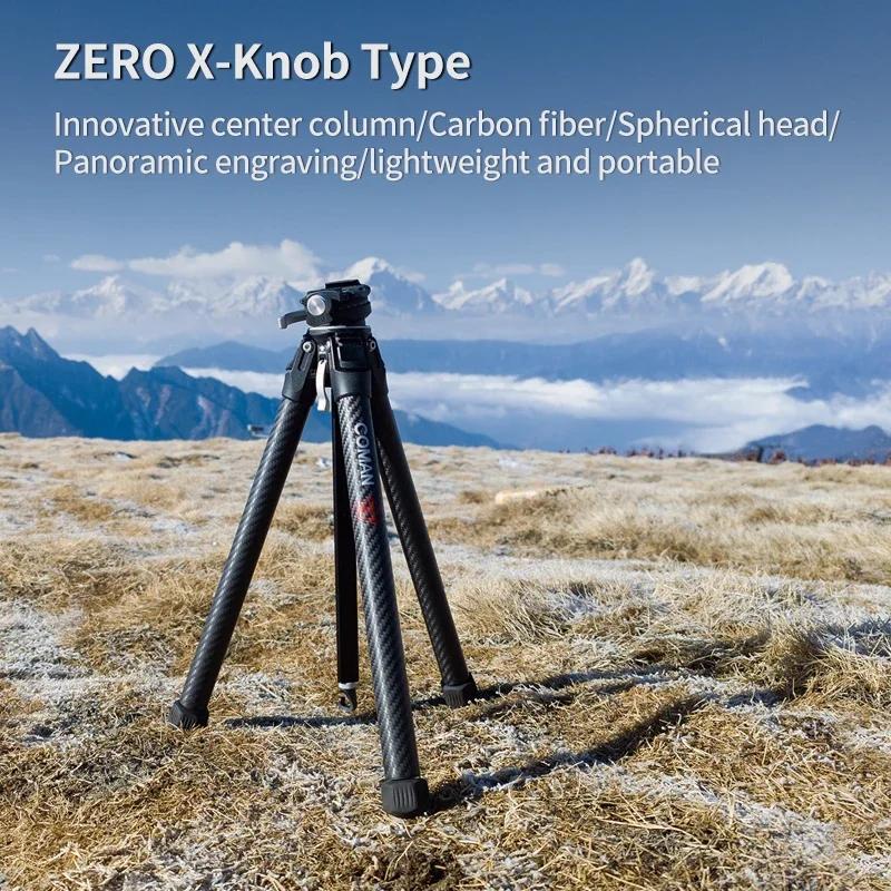 2025 ZERO X Portable Photography Camera Tripod Video Carbon Fiber Tripod