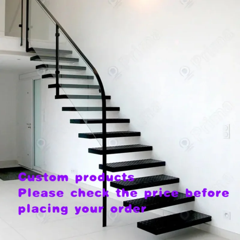 custom.Floating Ladder with Non-Slip Rungs Beautiful Stair with Excellent Quality Railing Indoor Use
