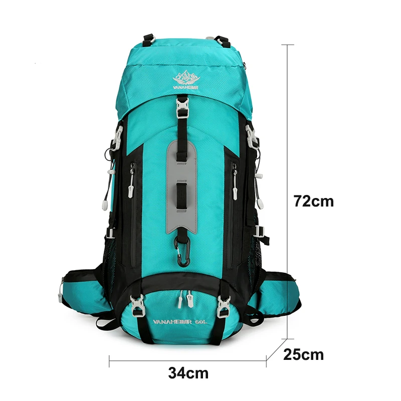 Imagem -05 - Mochila Impermeável para Caminhadas para Homens e Mulheres Escalada e Viagem Bolsas Grande Capacidade Montanhismo Trekking Camping ao ar Livre 60l 2297