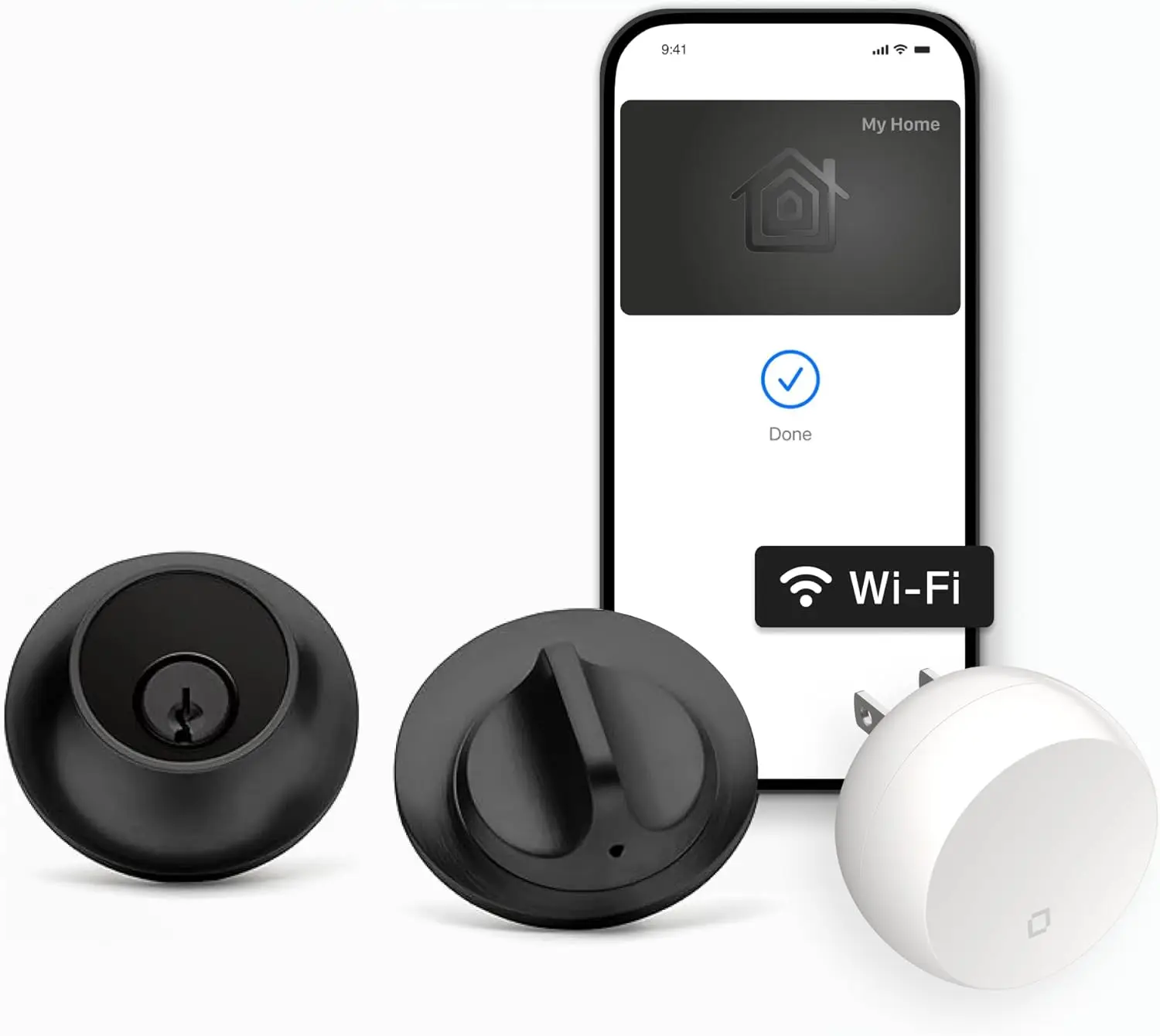 قفل المستوى + قفل ذكي WiFi Deadbolt - أصغر قفل ذكي في العالم بالإضافة إلى مفتاح Apple Home - قفل/فتح في أي مكان - تطبيق المستوى لـ iO
