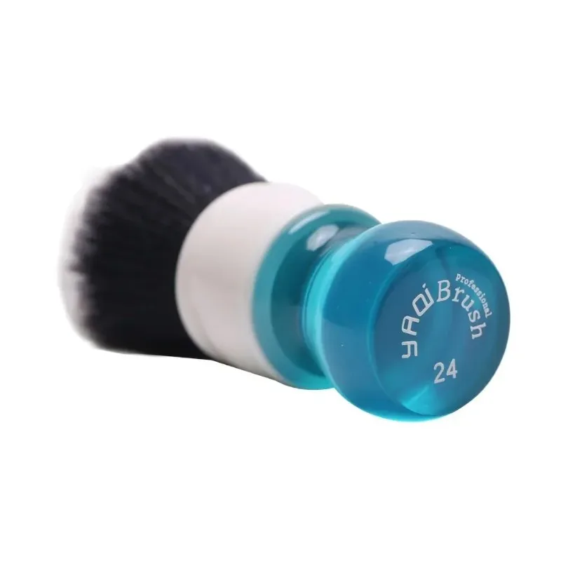YAQI 24MM Aqua Tuxedo Synthetic Hair Shaving Brush And With Portable Travel Shaving Soap Men's Face Cleaning Tool