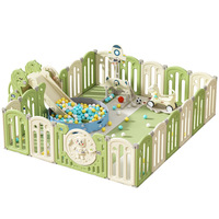 Baby Playpen Playground Foldable Indoor Toddler Guardrail Barrier Amusement Park Home Crawling Mat Pool Baby Toy Safety Fence
