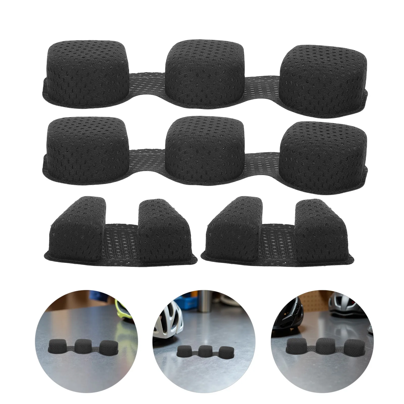 

3Pcs Liner Pads Breathable Sweat-Absorbing Bike Padding Insert Replacement for Motorcycle Cycling Comfort Lining