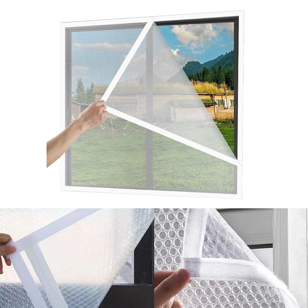 Window Insulation Film Adhesive PVC Windproof Sealing Strip Heat Protection Double Bubble Wrap Film Home Decoration