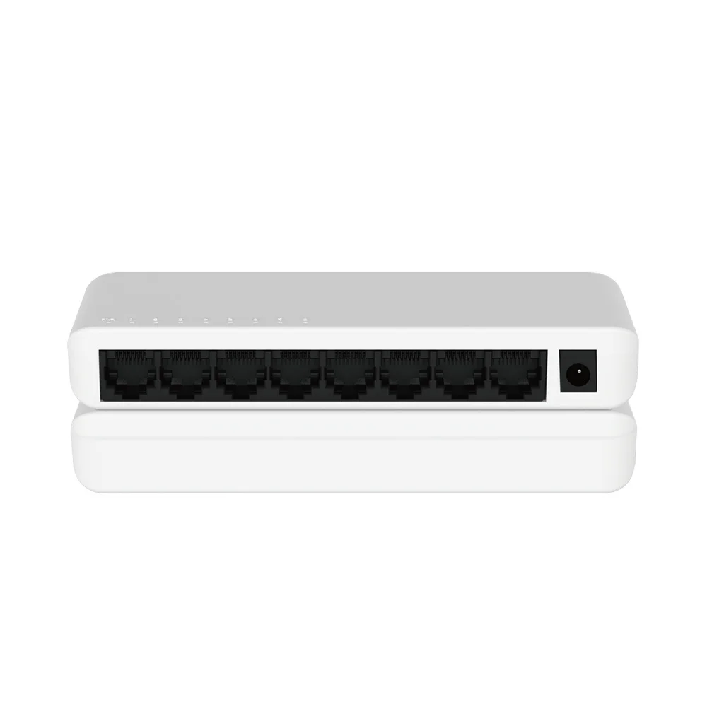 On Sale Network Switch 8 Port FTTX  8*10/100M Desktop Plastic Case Ethernet Switch