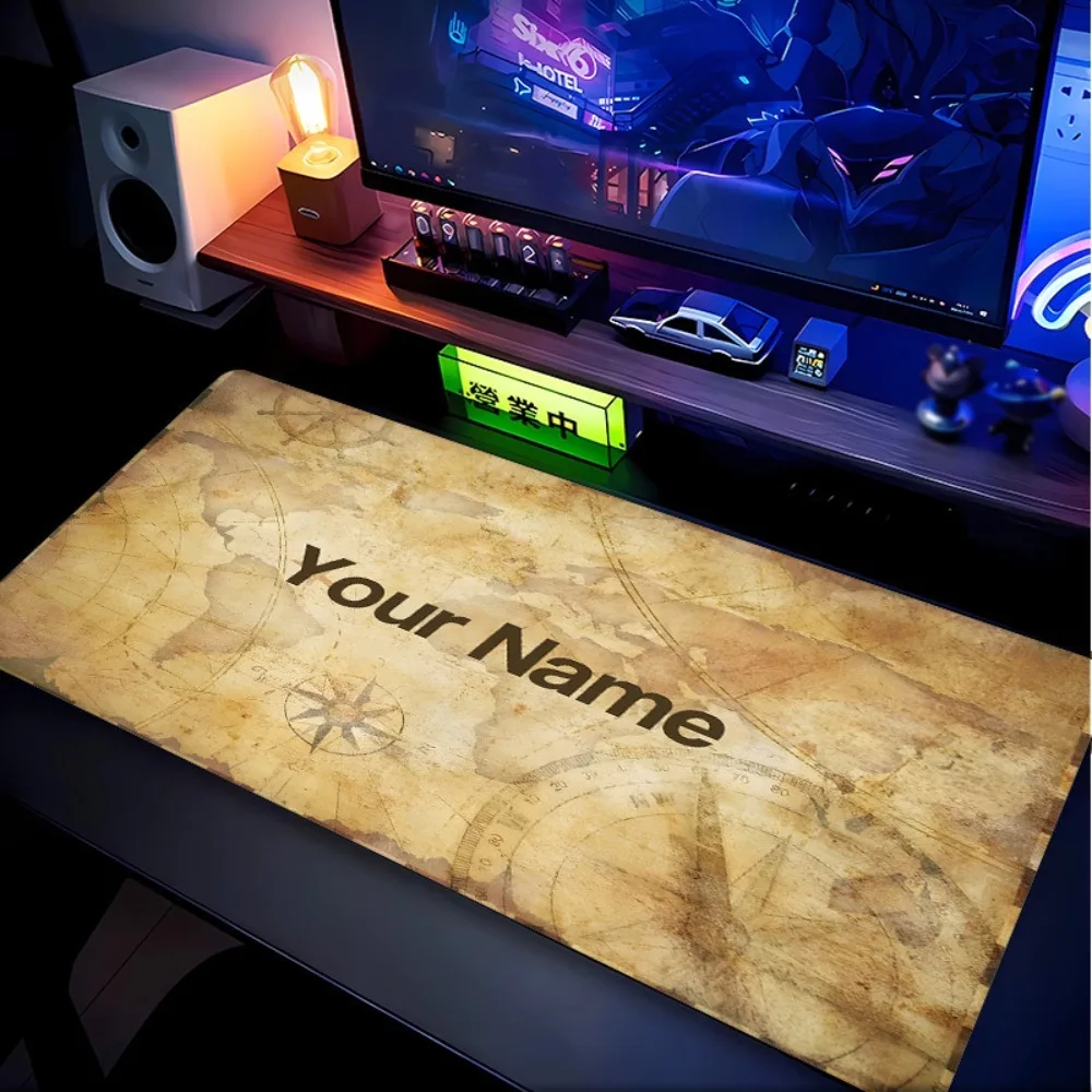 [2D Flat] 1pc Custom Personalized Autumn Maple Road Desk Mat Add Your Design Multi Sizes Office Gaming Decor