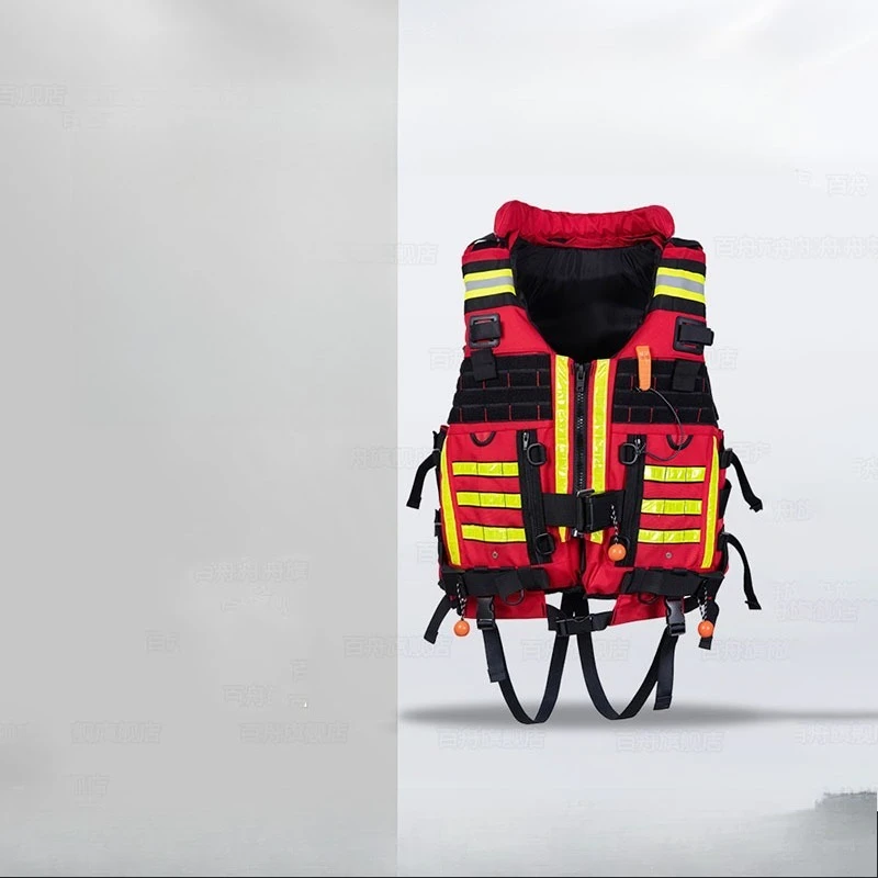 Rescue Heavy Riptide Life Jacket 190N Blue Sky Rescue Team Buoyancy Vest Professional Life Saving