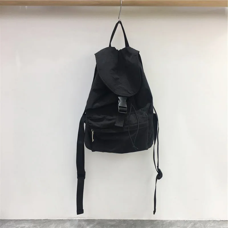 Estilo Coreano Artístico Mochila Estudante, Casual Esportes Viagem Mochila, Pano de Nylon, Nova Chegada, 2024