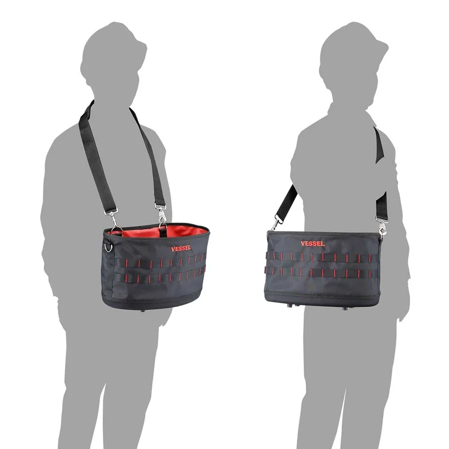 VESSEL Large capacity tool bag Multi-functional waterproof thickened hanging shoulder storage bag NO.TBK400 Canvas tool bag