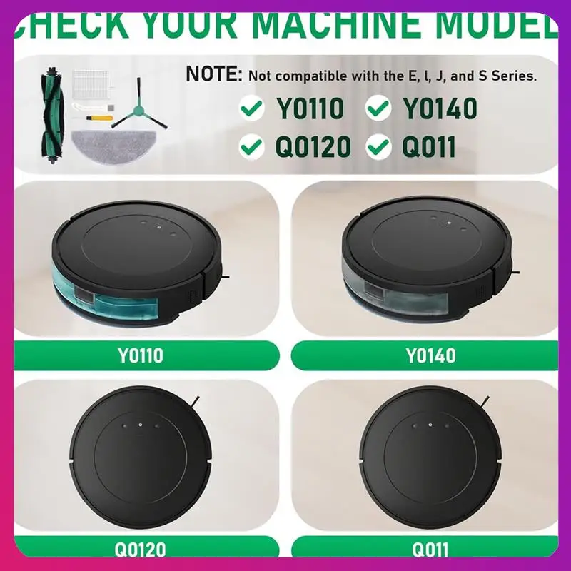 

Набор сменных щеток ABKL для Irobot Roomba Combo Essential Series Q011, Y0110, Q0120, Y0140, щеточные фильтры для робота-пылесоса