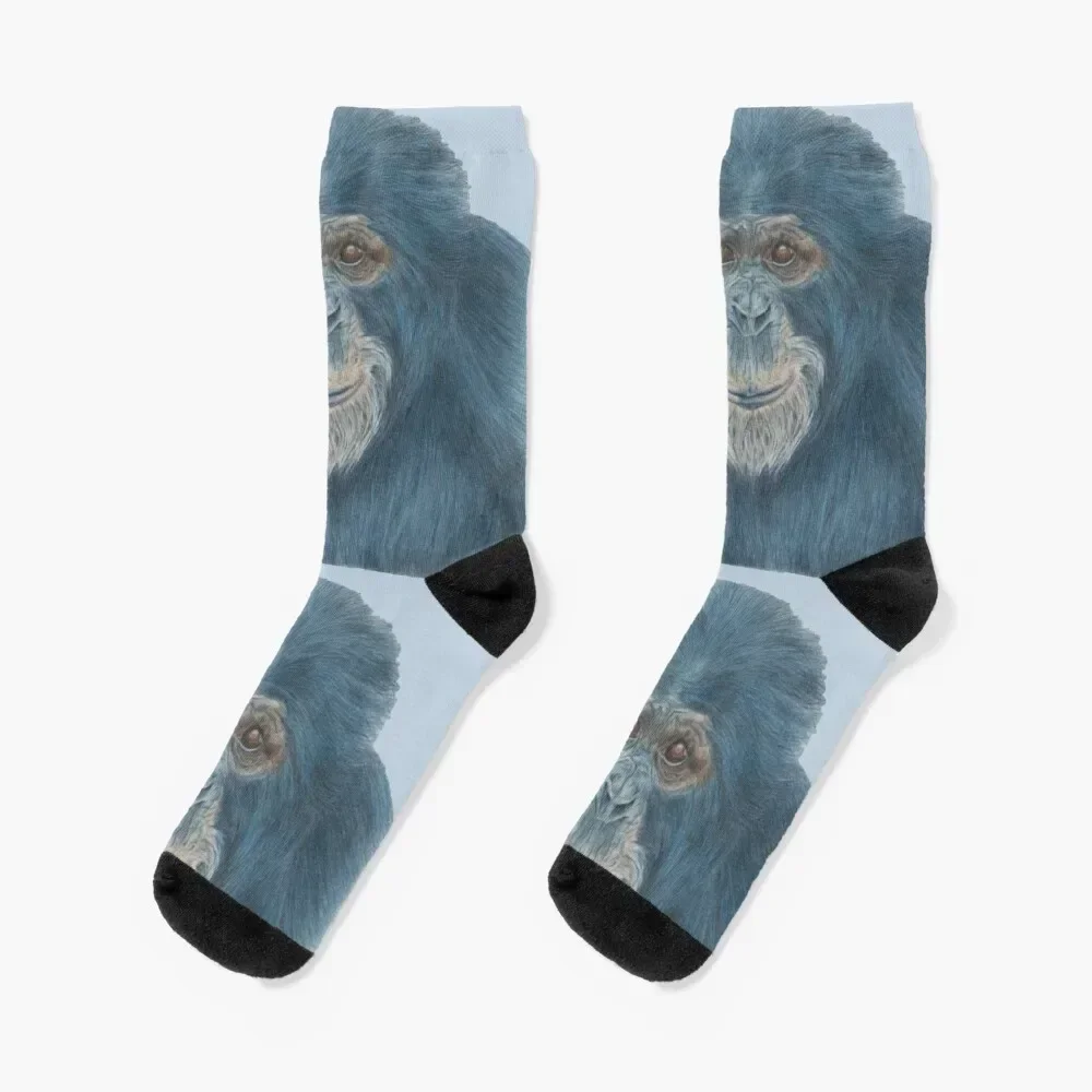 

chimpanzee drawing Socks anti-slip Men's Man Socks Women's