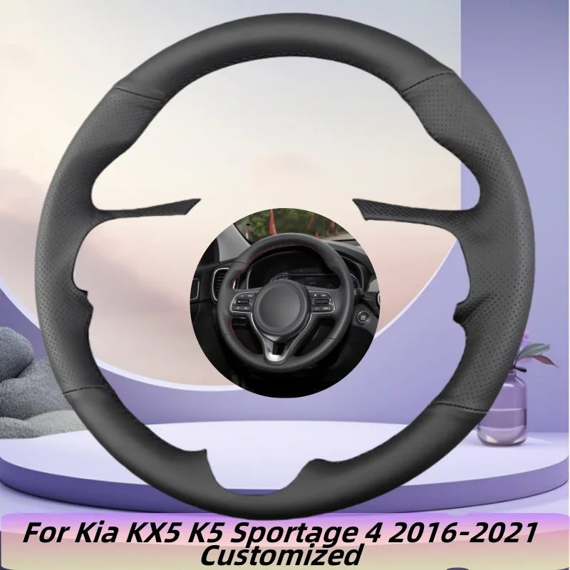 

Car Steering Wheel Cover Hand-Sewn Microfiber Leather For Renault Clio 4 (IV) Kaptur Captur Corolla Jaime Gana Talisman Espace