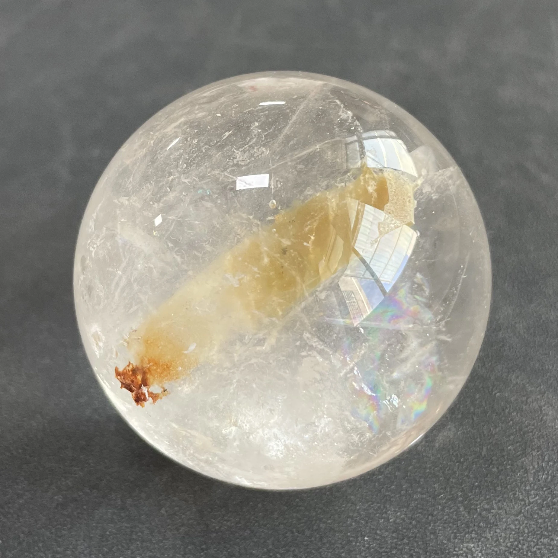 264g Natural Stone Tourmaline Crystal Ball Polished Clear Quartz Sphere Reiki Healing Room Decor Y1127