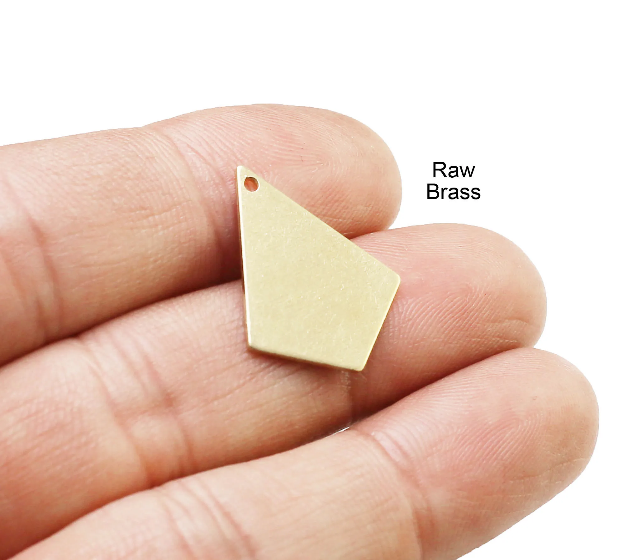 

20pc Diamond Earring Charms, Brass Spike Charm, Geometric Findings, DIY Ornament, Raw Brass, 23.2x18.2mm, Jewelry Supplies -R764