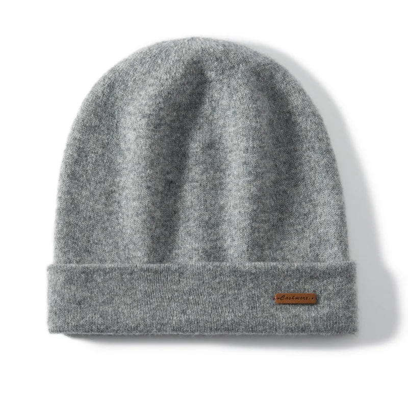 

Double Layered Thickened Pure Cashmere Hat men's women's Knit Hat Ear Protection Hat Pile Hat couple's Cold Hat Beanies 4m850