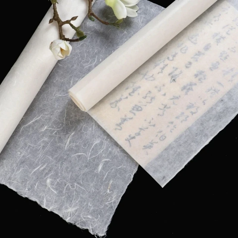Chinese Rice Paper Half Ripe Calligraphy Painting Paper See-through Mulberry Long Fiber Xuan Zhi Lantern Paper Sumi-e
