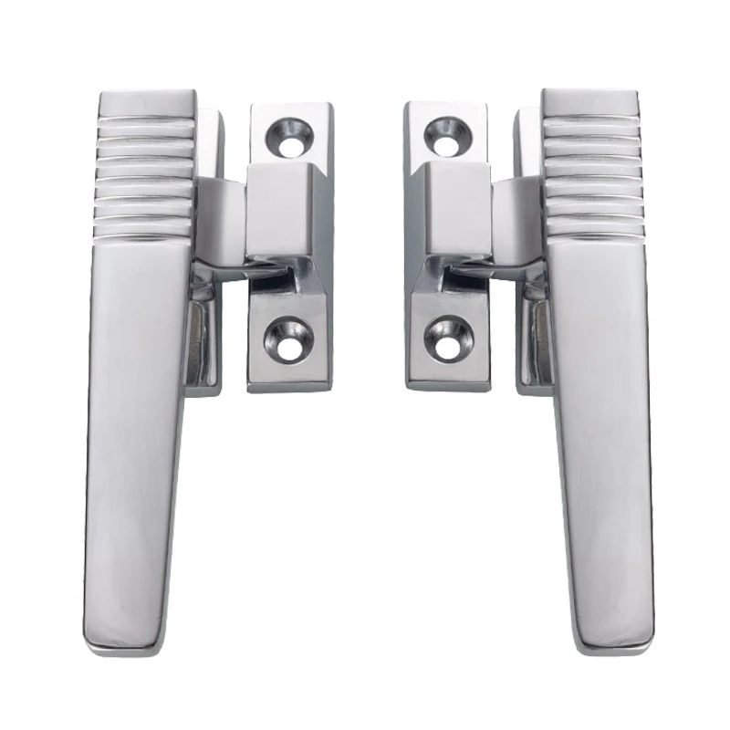 

Brand New 4PCS Zinc Alloy Industrial Handle Lock Distribution Box Lock Switch Electric Cabinet Door Pulls Lock Buckle Chromed