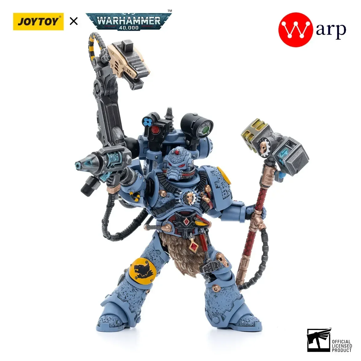 

JOYTOY Warhammer 40k 1/18 Action Figures Space Wolves lron Priest Jorin Fellhammer Anime Military Model For Gift Dorm Decoration