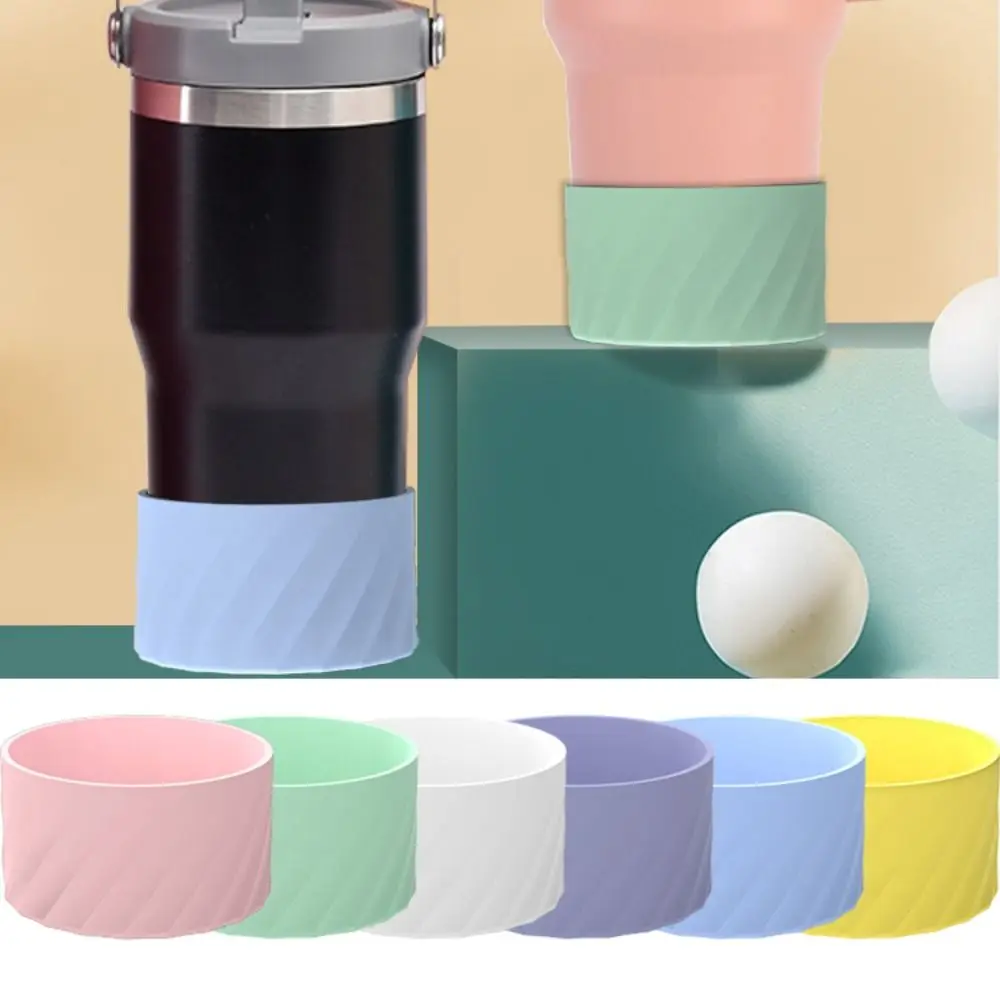 Silicone Cup Bottom Cover Soft 12&24oz Protective Cup Holder Base Flask Bottle Insulation Case Bottle