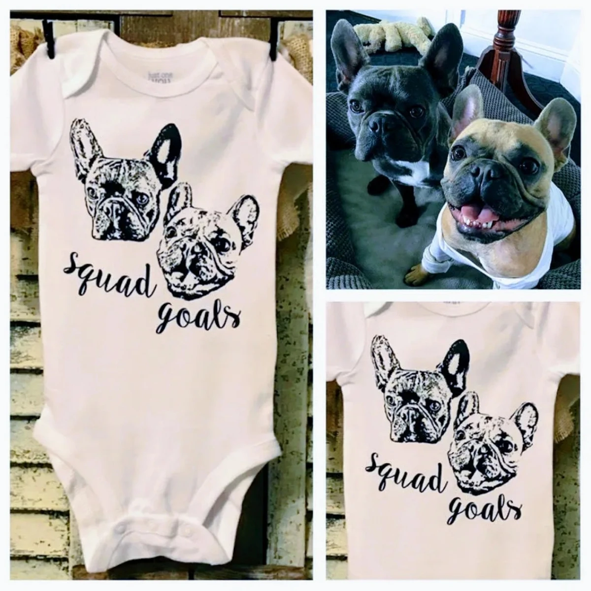 Baby-Clothes-Custom-Bodysuit-YOUR-Pet's-Picture-Gifts-for-dog-lovers-Personalized-shower-hand-made-Holiday-pitbull-birthday-dogs