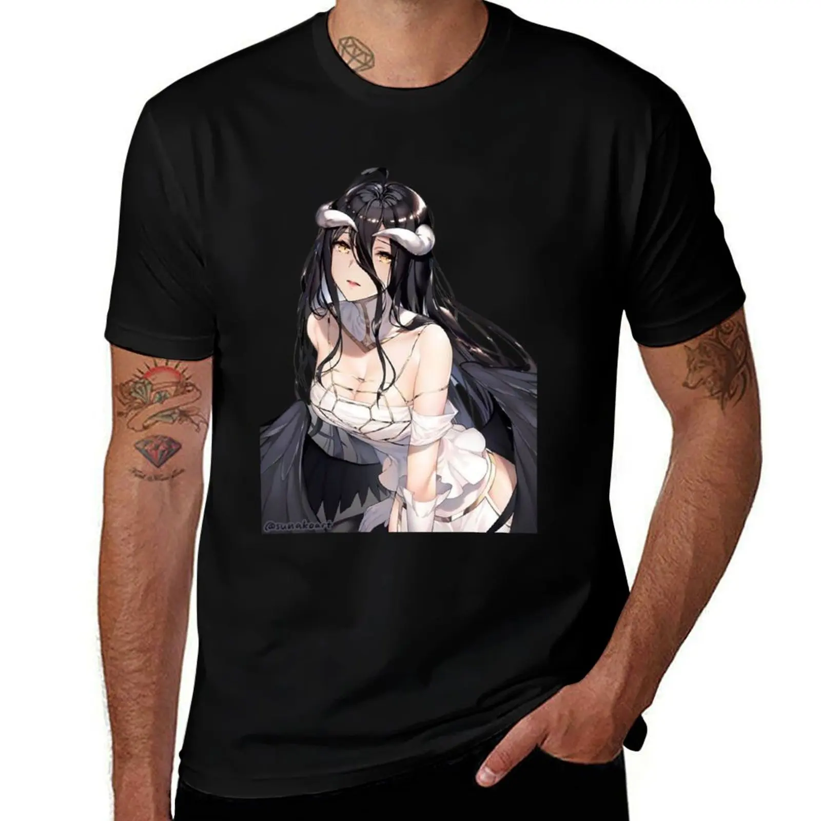 Albedo - Overlord T-Shirt vintage anime shirt plus size clothes t shirts for men