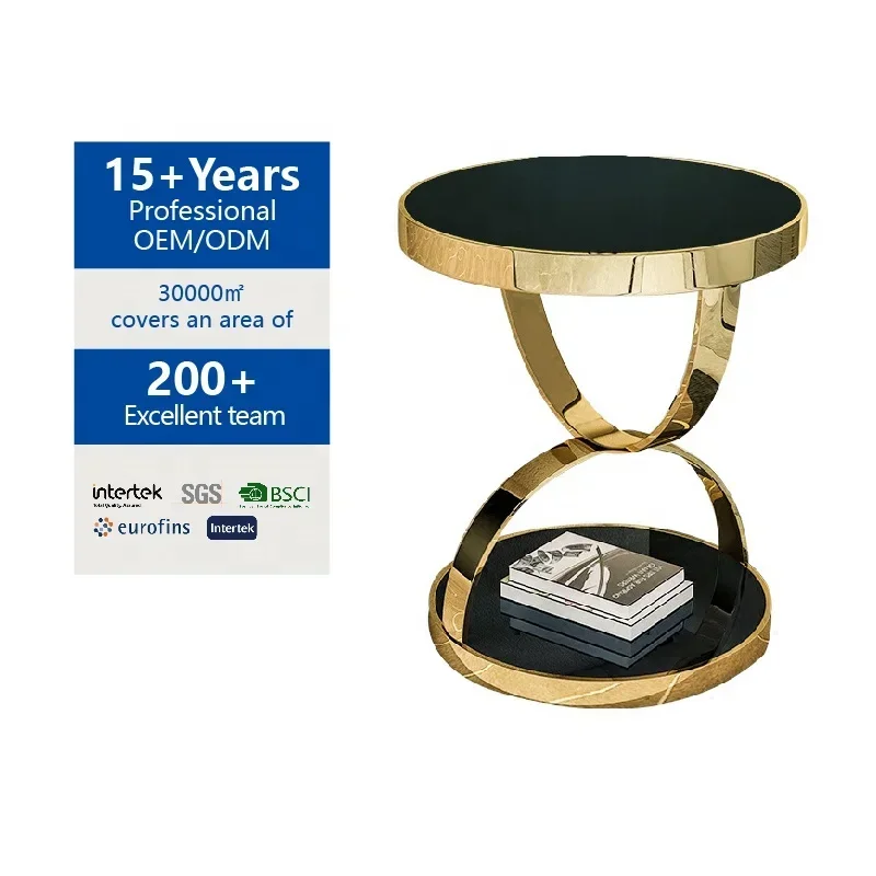 /Luxury home furniture end gold side table/coffee table