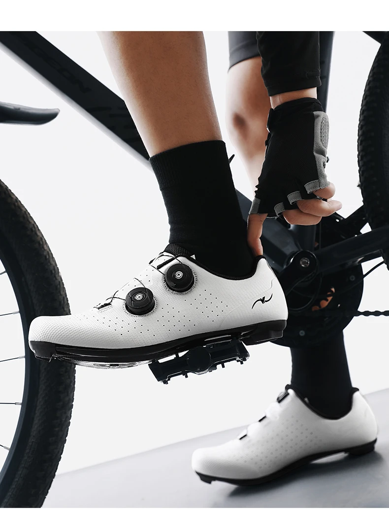 Unisex Neue Fahrradschuhe, atmungsaktiv, bequem, rutschfest, für den Straßenbereich, hochwertige MTB-Fahrradschuhe aus Gummi, professionelle, ultraleichte Fahrradschuhe – Detail 18