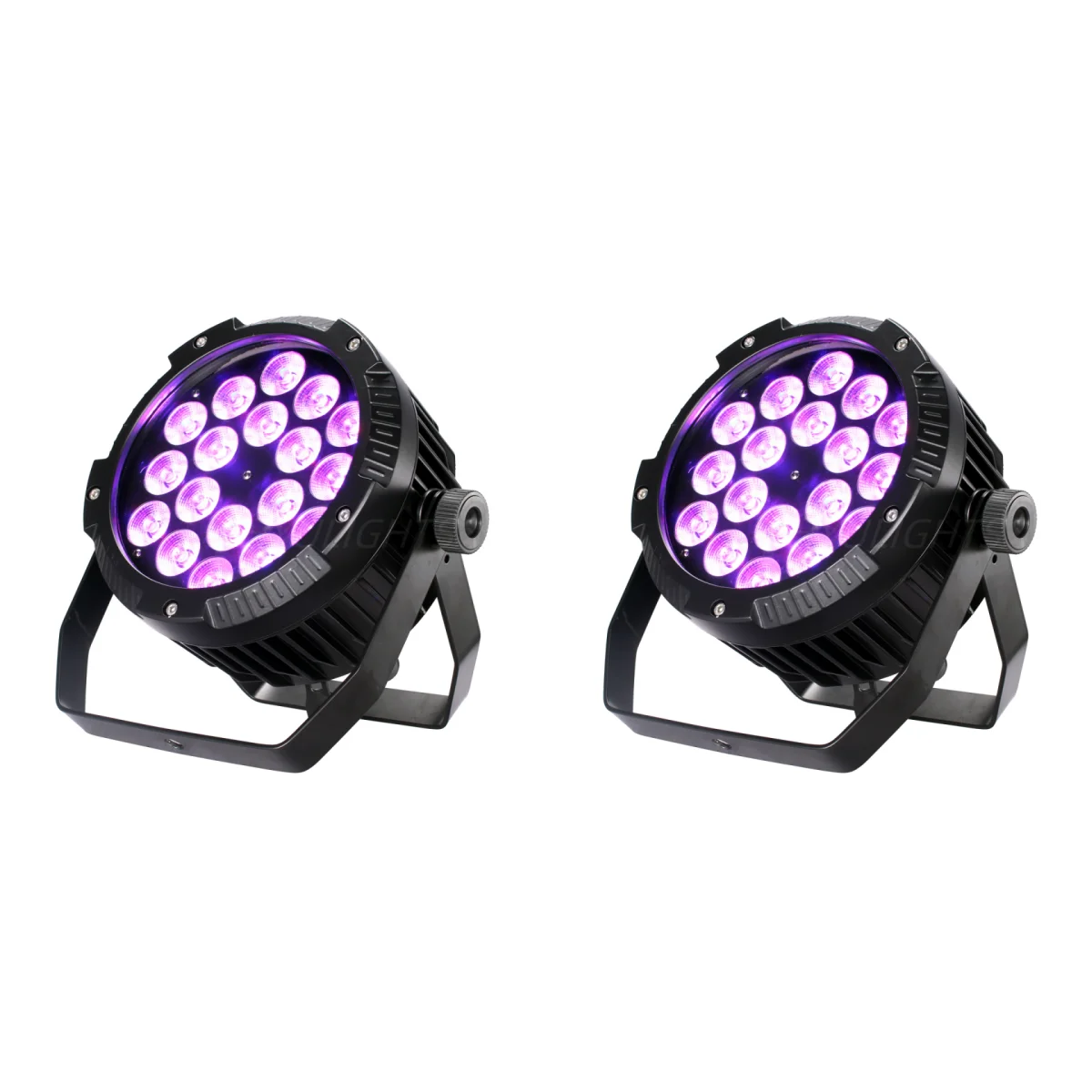2X IP65 Waterproof Stage Effect Aluminum Led Par 18x18W RGBWA UV 6in1 DMX512 Outdoor Down Light DJ Equipment Disco Wash No Noise