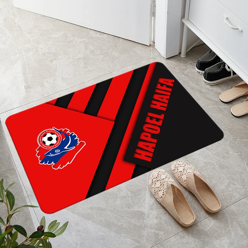 1pc,H-Hapoel Haifa Doormat Bathroom Rug ，Ac Dc Living Room Sofa Doormat, Bathroom , Entrance ，Non-Slip Bath Carpet