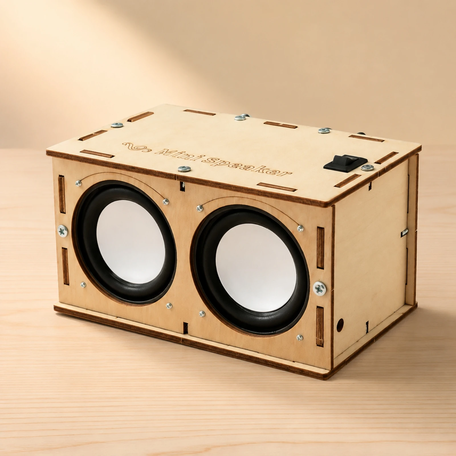 STEM Project Kit Wireless Wood Enclosure DIY Bluetooth Speaker Model for Makers, Maker Activities, Classroom Projects