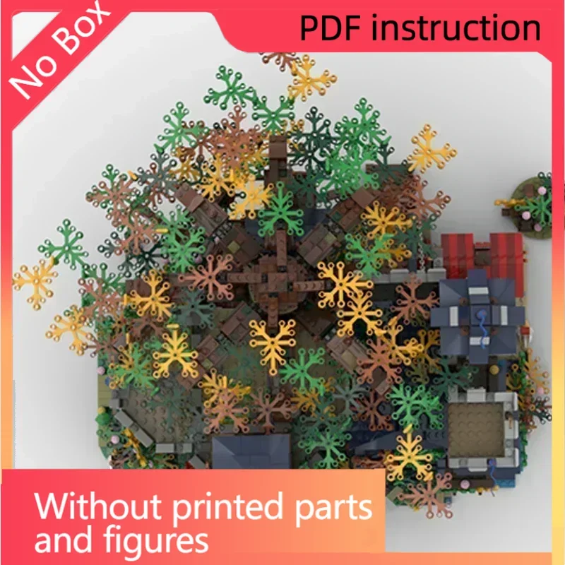 

Рождественская военная модель крепости Moc, строительные кирпичи, замок черного сокола, 2023, технологические блоки, подарки, игрушки, наборы «сделай сам», сборка