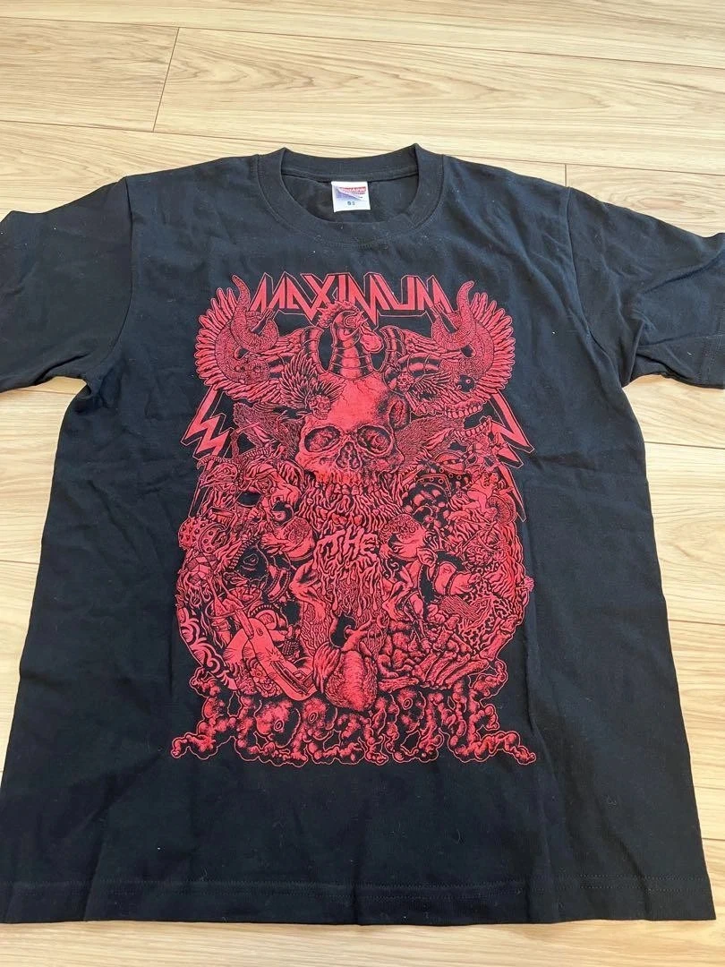 Camiseta preta com design Rare Maximum The Hormone Band 90s Remake para homens