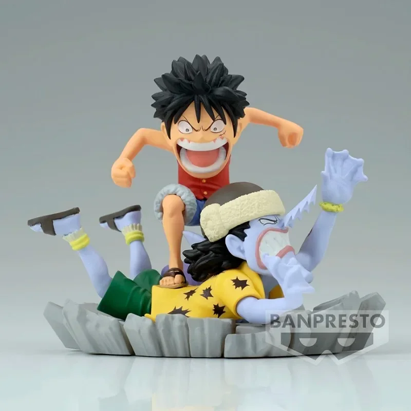 ของแท้จาก BANDAI Banpresto ONE PIECE มังกี้ ดี ลูฟี่ ต่อสู้กับอาร์ลอง PVC 7 ซม. โมเดลตัวละครอนิเมะ ของสะสม ของเล่น ของขวัญ มีสินค้าในสต็อก