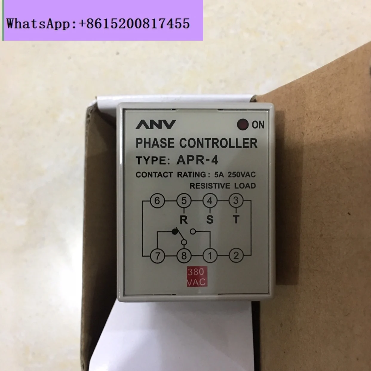 

Original ANV three-phase voltage phase sequence protection relay APR-4/APR-3