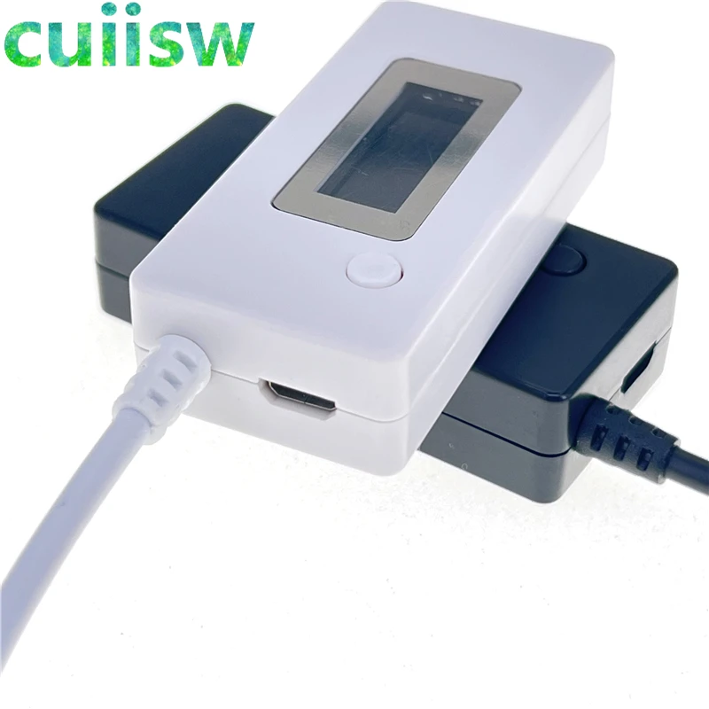 جهاز قياس التيار المستمر الرقمي مقياس التيار الكهربائي بشاشة LCD مع شاحن USB مزدوج جهاز كشف الطاقة المحمول جهاز قياس التيار الكهربائي جهاز قياس التيار الكهربائي
