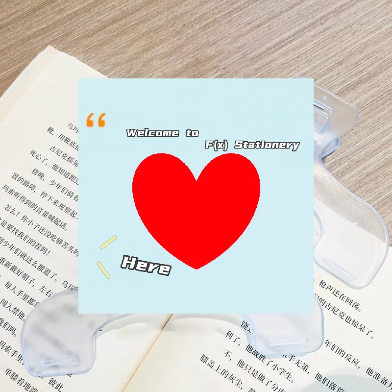 Simple Fixed Book Clips Frosted Transparent Page Holder For Reading Tool Memo Clip Practical Note Holder Desk Accessories-F(x)