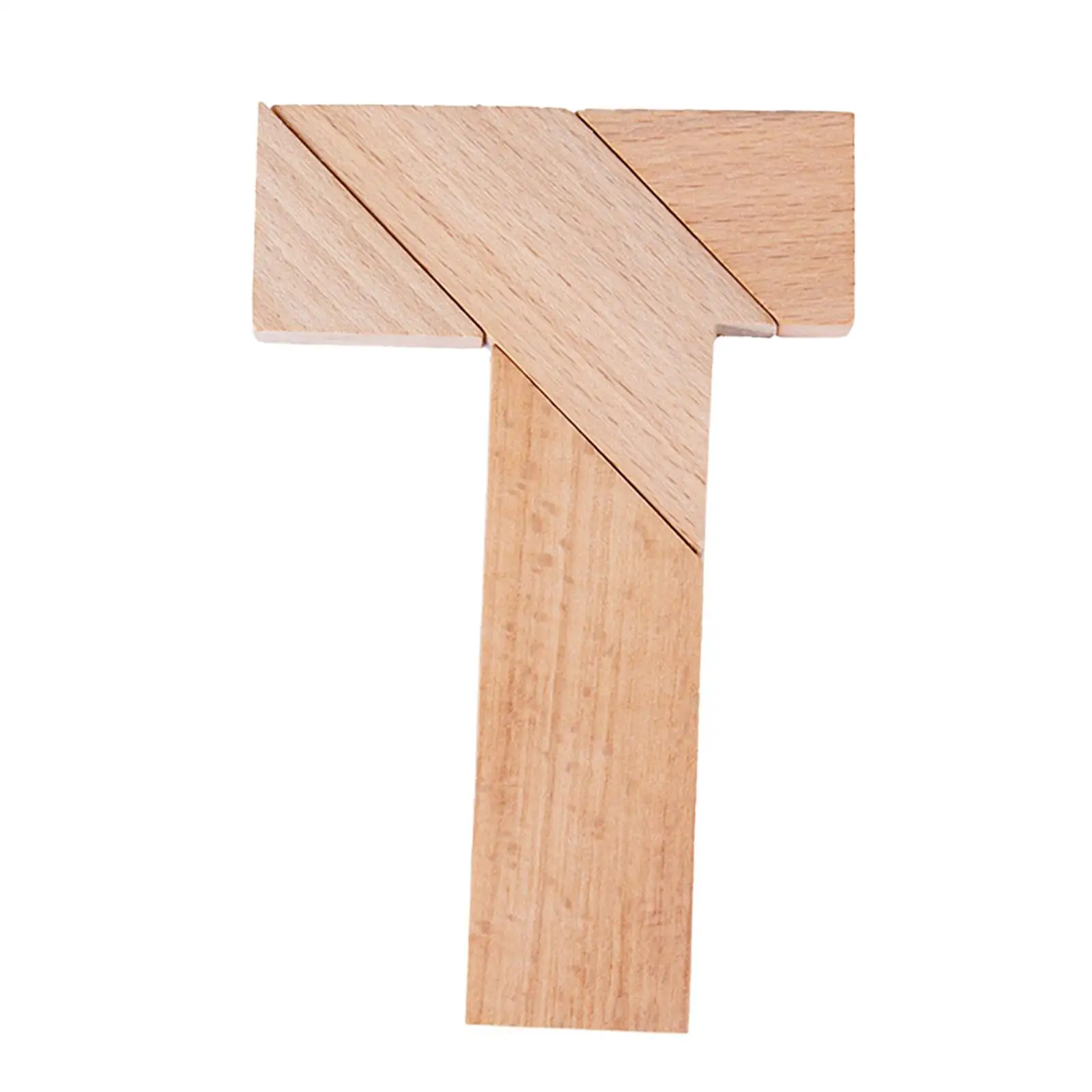 T Shape Puzzle Wooden Puzzle Games Creative Educational Wooden Mini Puzzle for