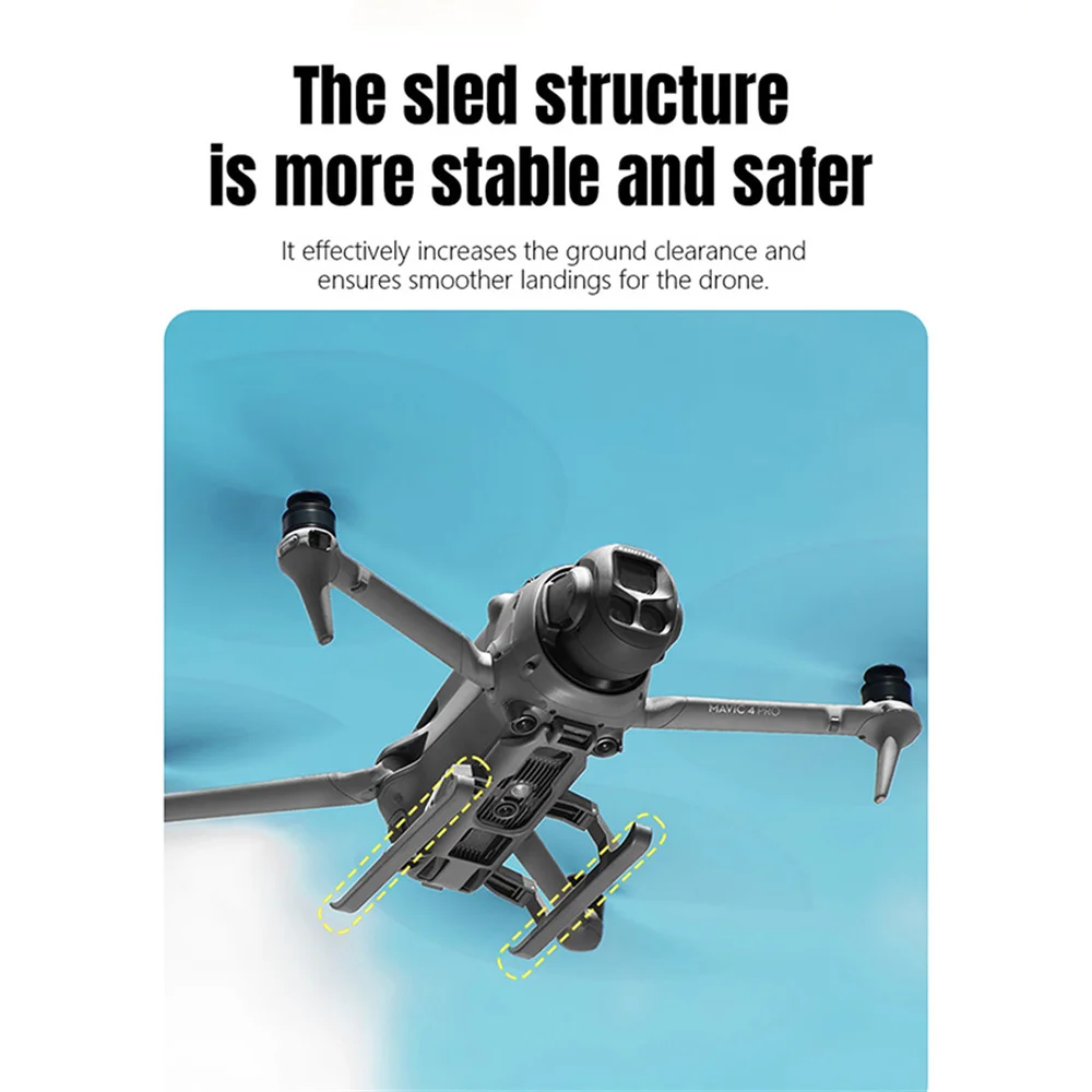 ขาตั้งเพิ่มความสูงแบบพับได้สําหรับ DJI Mavic 4 Pro Bracket น้ําหนักเบาออกแบบผู้ถือได้อย่างรวดเร็ว Release Stand Drone อุปกรณ์เสริม