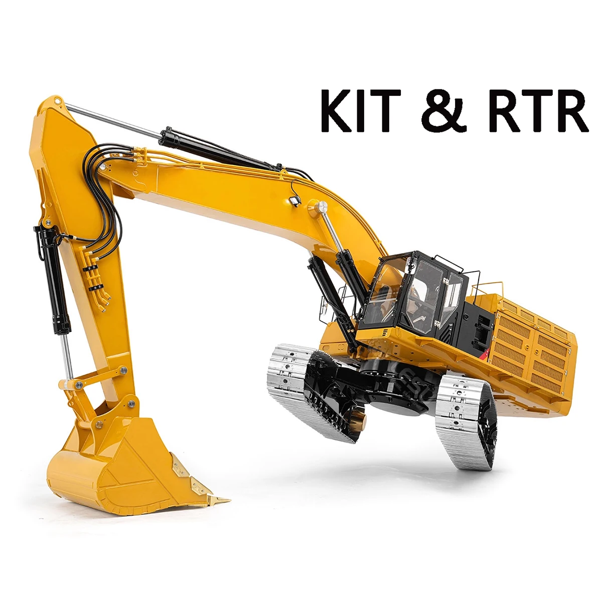 

LESU 374F RC Excavator 1/14 Hydraulic Remote Control Excavator Metal Model 6-way Reversing Valve Remote Control Truck Model Toy